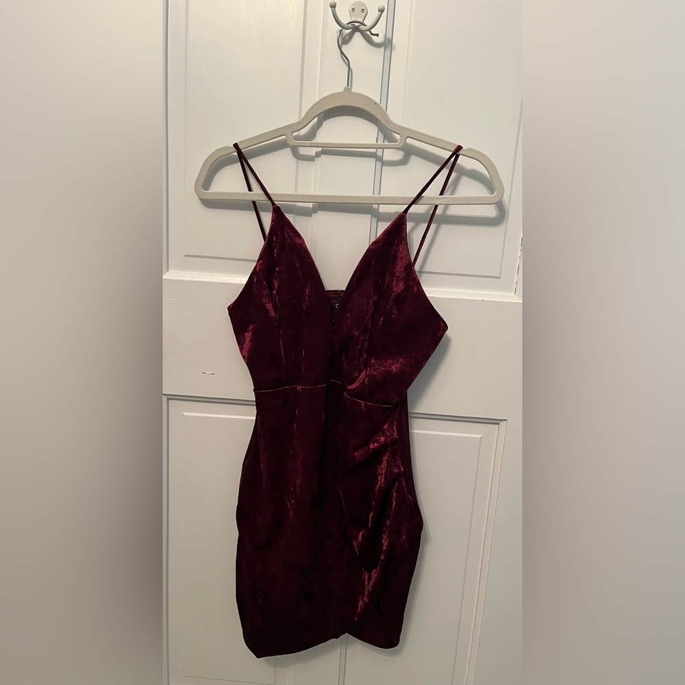 Windsor Burgundy Velvet Dress